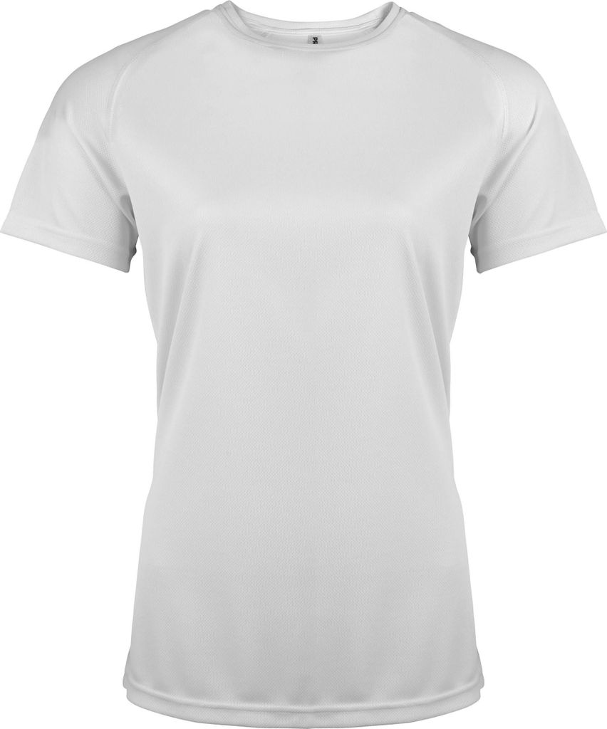 Kariban Proact Damen Performance-T-Shirt / Trainings-T-Shirt / T-Shirt RW2718 (Medium) (Weiß)