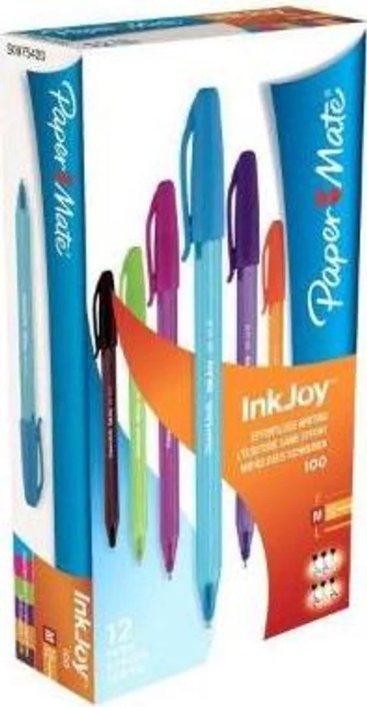 Paper Mate InkJoy 100 S0975420 Stylo Bille Pointe Moyenne Lot de 12