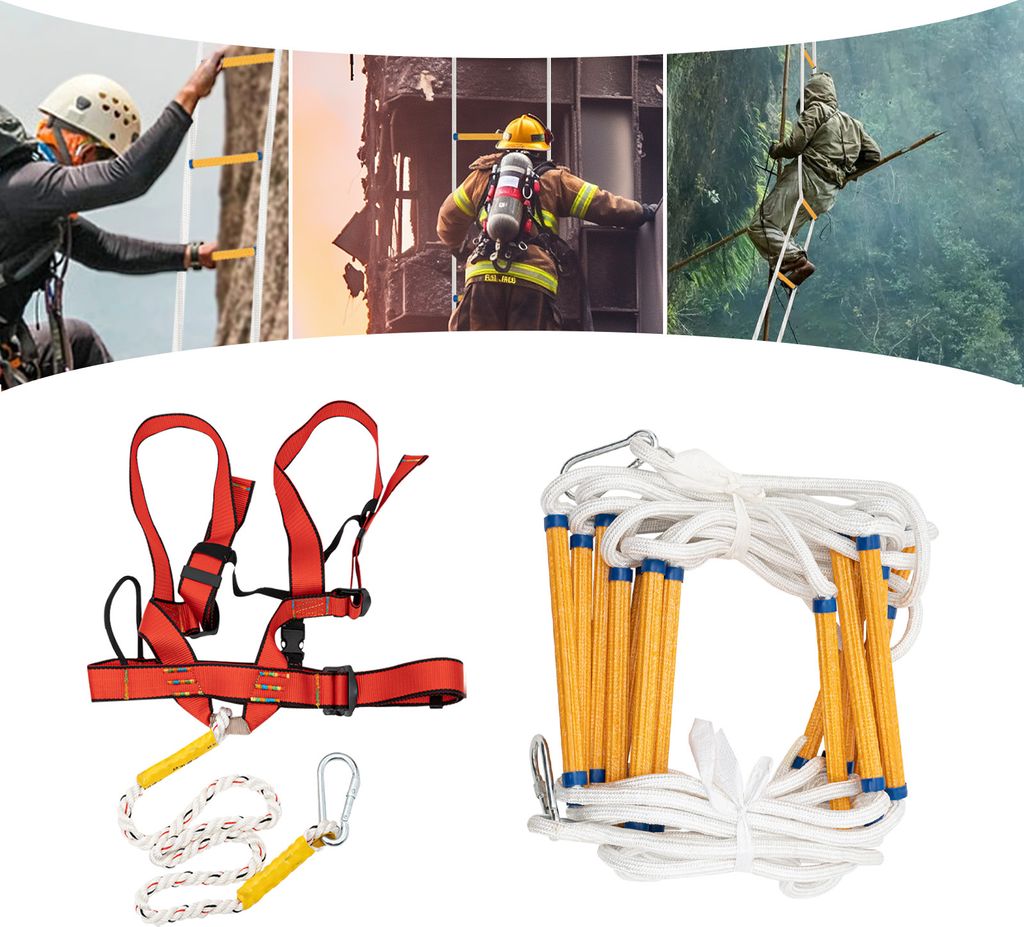 10m Feuerleiter Notleiter leiter Harzleiter für Outdoor