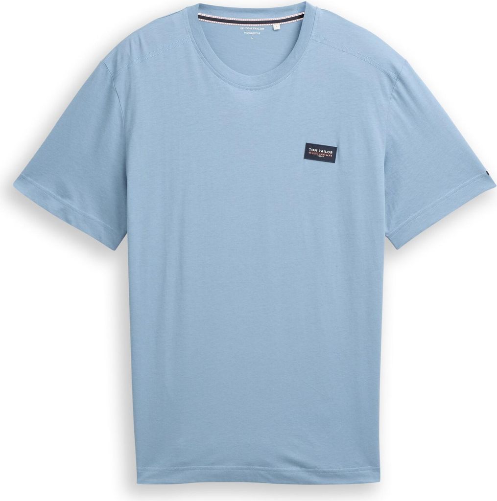 T-Shirt aus Baumwolle mit Logo-Badge