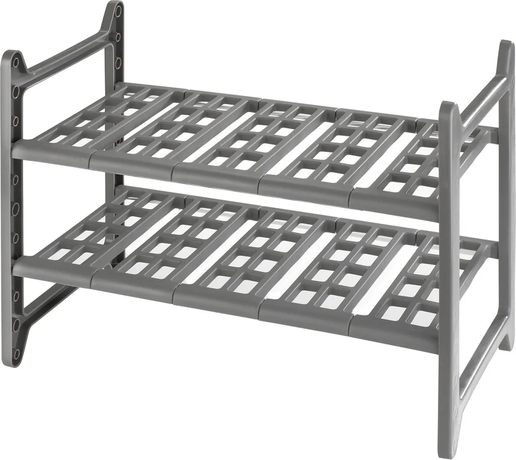 Étagère basse de cuisine Flexi en métal blanc - Rangement modulable