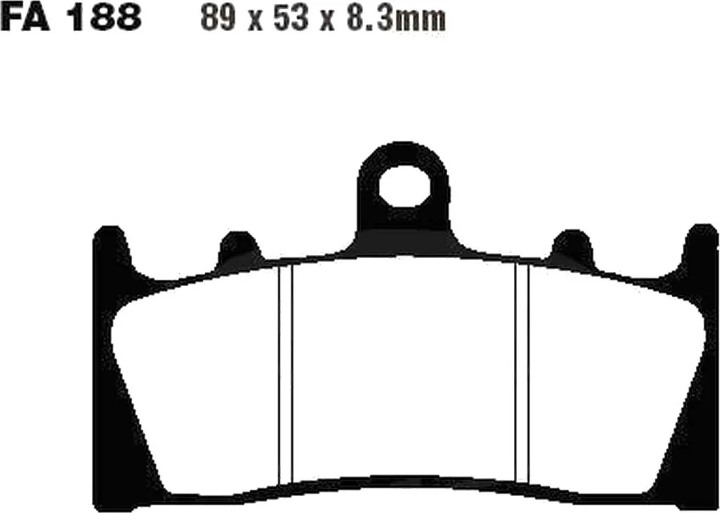 Plaquettes de frein de moto avant compatibles Kawasaki VN 1500 P 1500cc