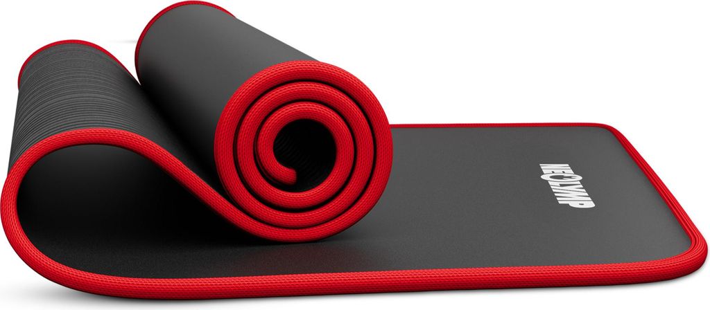NEOLYMP extra Dicke und rutschfeste Fitnessmatte mit Fitness E-Book und Tragegurt - Pilatesmatte, Yoga Matte, Sportmatte, Gymnastikmatte, Trainings...