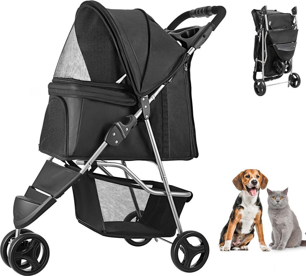 Carrello pieghevole per cani SucceBuy, capacità di carico Immagine del prodotto 