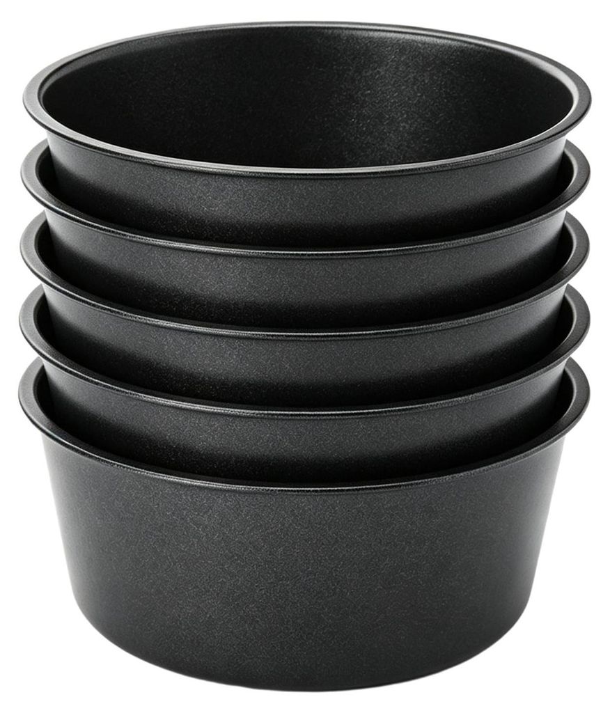 6 kusů, kulaté formy na pečení o průměru 8 cm, vyrobené z Obrázek produktu 