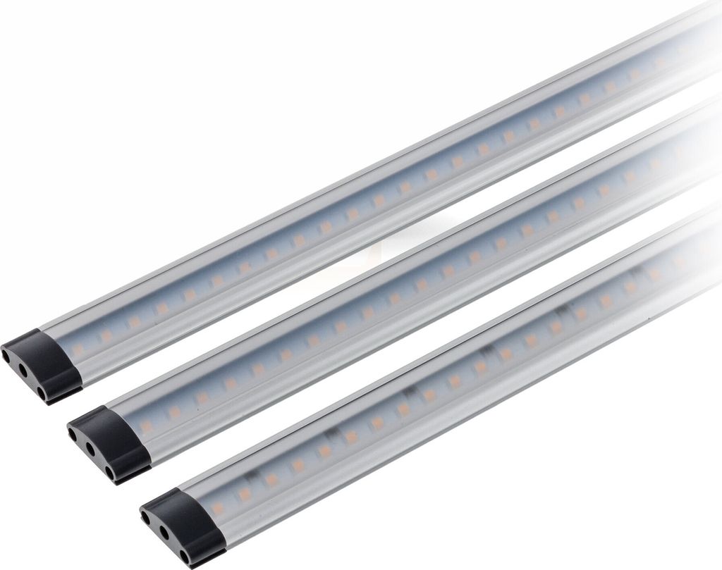 LED Lichtleiste warmweiss 3er Set LED Leiste dimmbar 30cm Produktbild 
