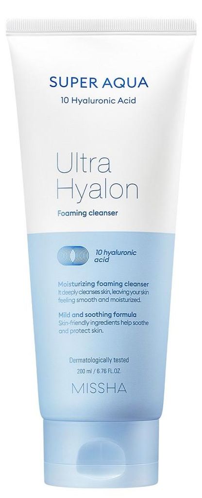 Missha Super Aqua Ultra Hyalron peniv istiaci prpravok 200 Obrázok produktu 