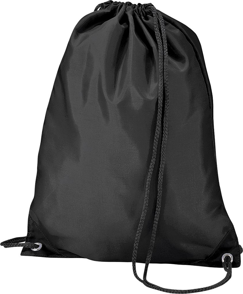 BagBase Turnbeutel / Sportbeutel, wasserabweisend, 11 Liter RW2550 (Einheitsgröße) (Schwarz)