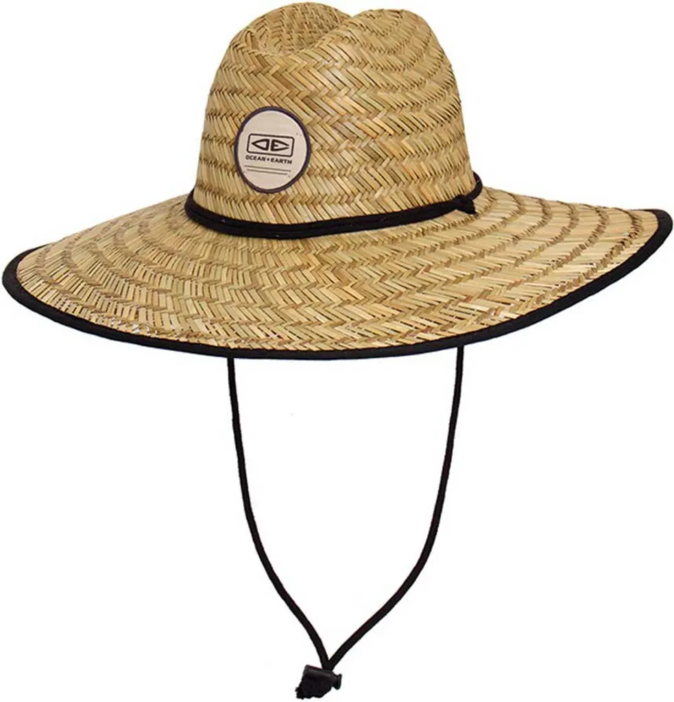 Ocean & Earth Big Brim Cane Hut Chapeau de Paille Braun Taille L Homme
