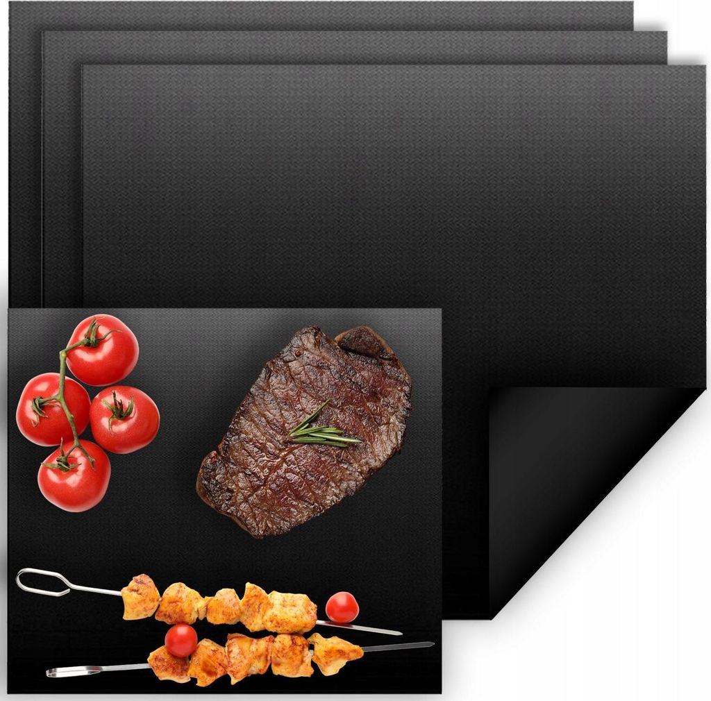 Ruhhy Grillmattenset - 5x - Antihaft - 33 x 40 cm - Grill Produktbild 