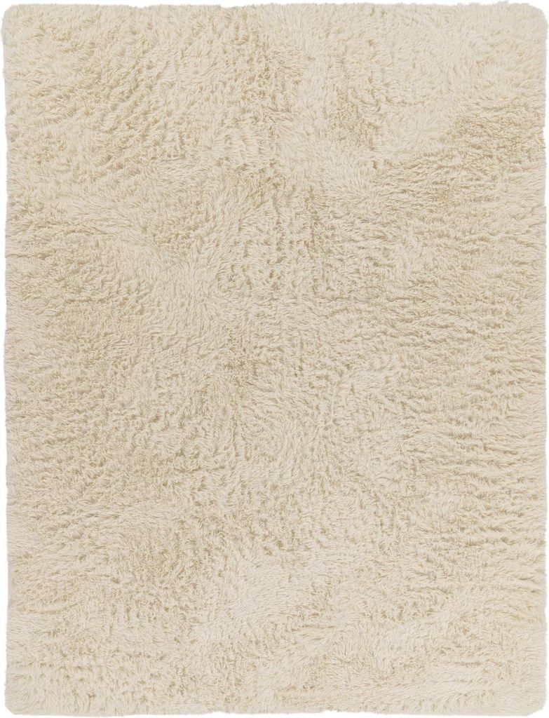 TT Home Teppich Wohnzimmer Hochflor Langflor Weich Soft Modernes Einfarbiges Design Größe 160 cm Rund