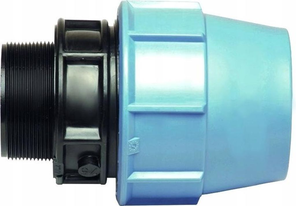 Unidelta | Raccord réducteur PE - 32x1 - Noir/bleu - Image du produit 