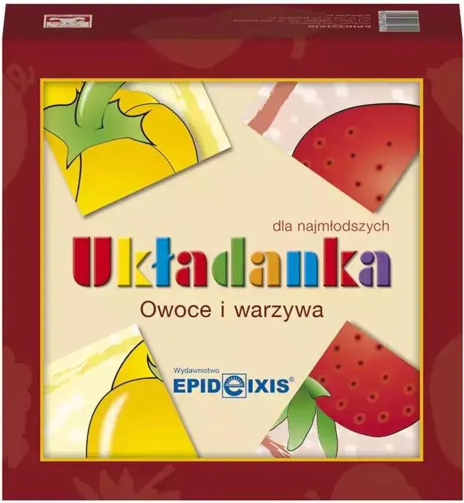 Puzzle fruits et légumes incassable pour apprendre à manger sainement
