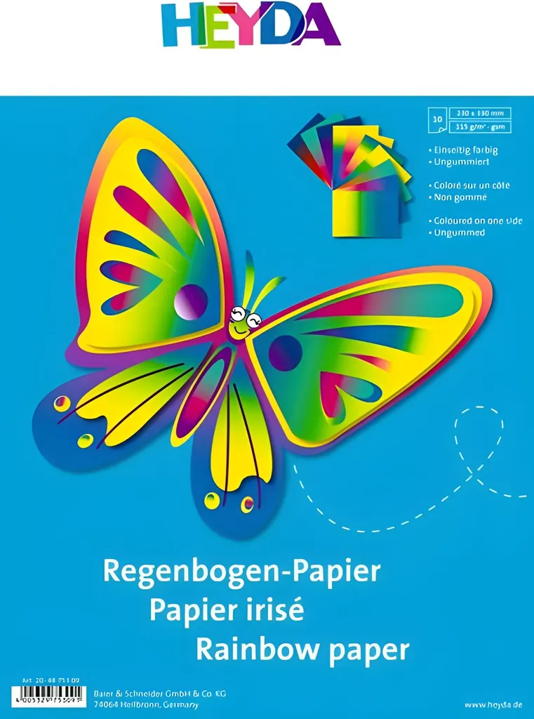 Papier Dessin Multicolore Heyda 23x33 cm Bloc de Feuilles Créatives