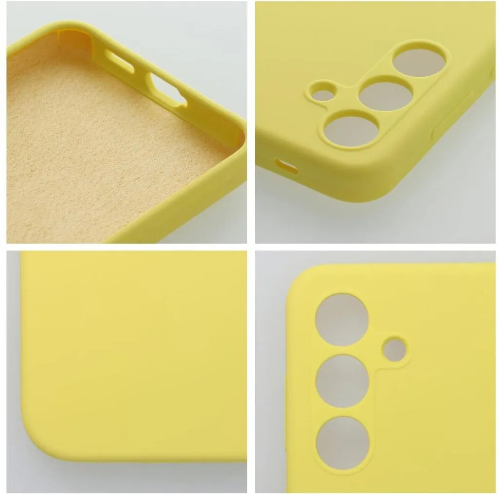 Copertura Silicone 2mm per Motorola G86 5G Giallo - Anti-Shock TPU - 4