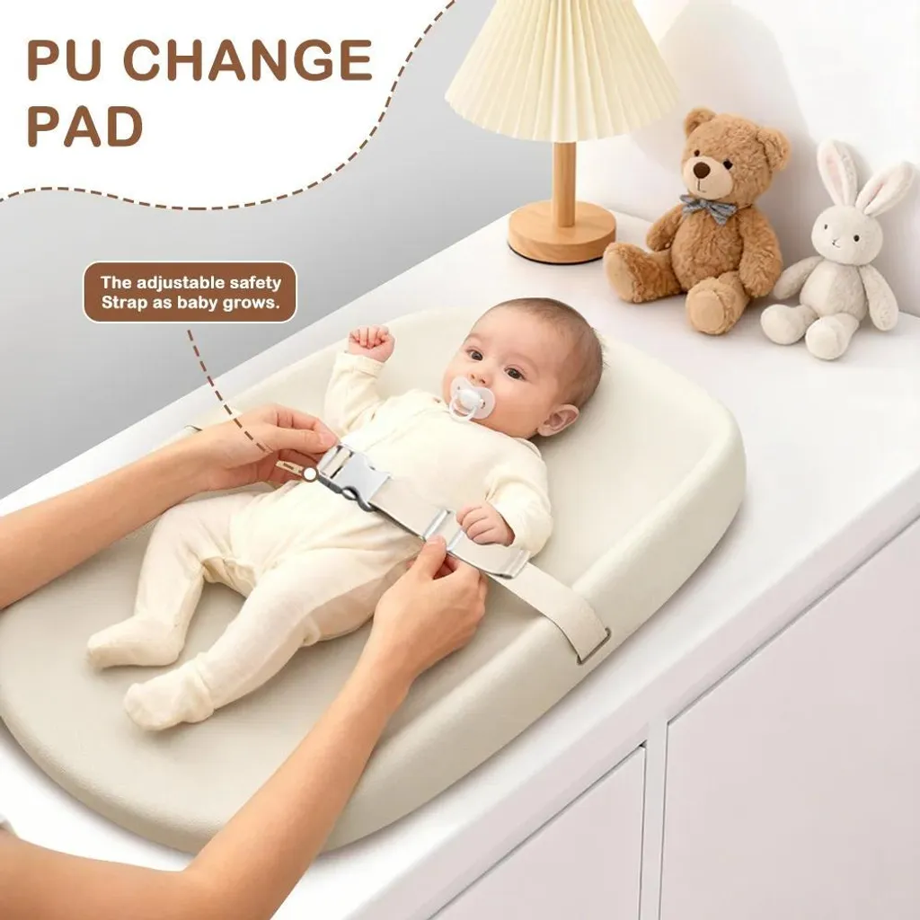 Matelas à langer imperméable et lavable avec isolant thermique - Beige M
