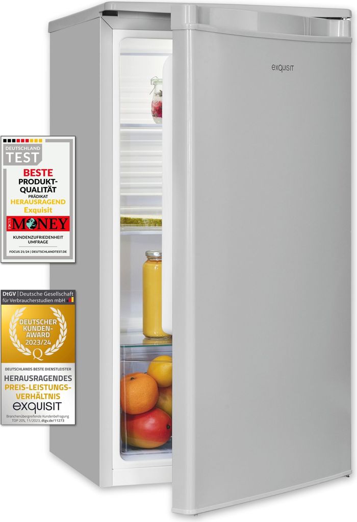 Exquisit Vollraumkühlschrank KS85-V-091E grau | 75 l Produktbild 1