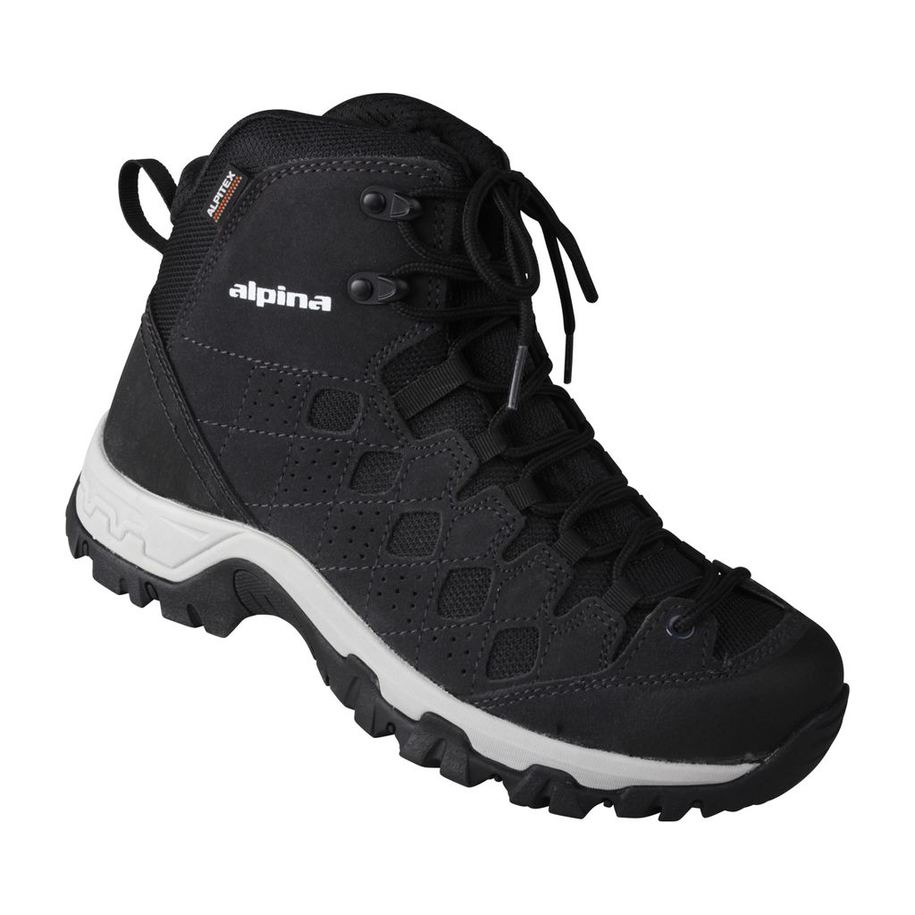 ALPINA Herren Schnürer Dan aus echtem Leder mit atmungsaktiver und wasserabweisender Alpitex Membran in Weite H Trekkingstiefel mit Einlegesohle G...
