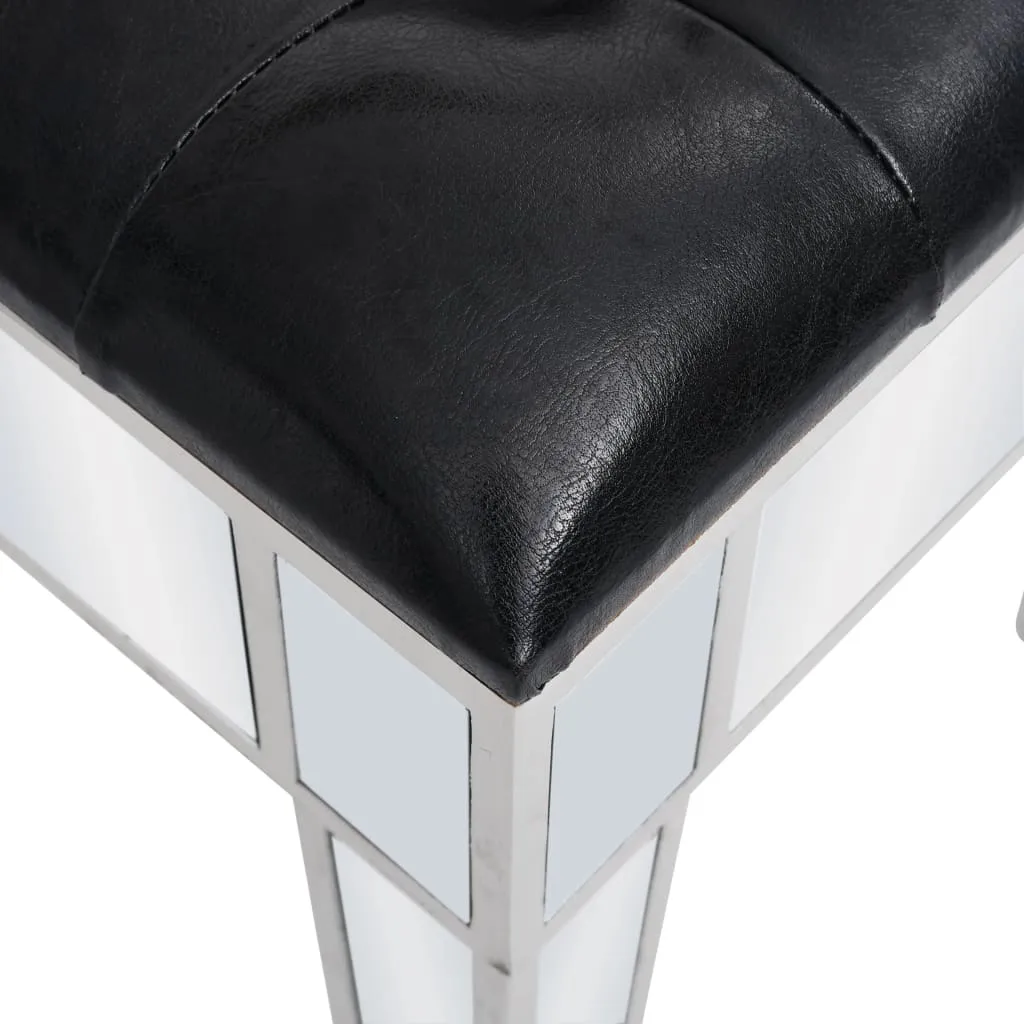 Table de Maquillage avec Miroir et Tabouret en MDF Blanc - vidaXL - 10