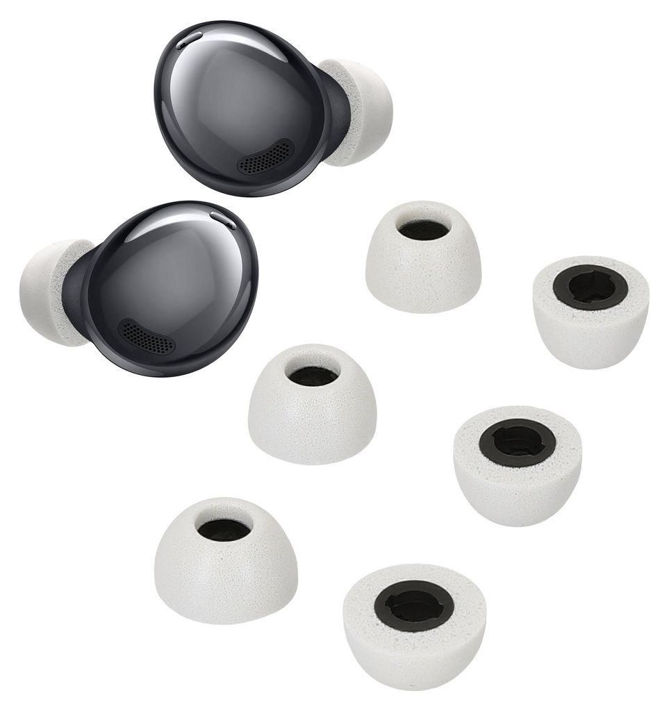 kwmobile 6x Aufsätze für Samsung Galaxy Buds Pro Ersatz Ohrstöpsel - 3 Größen - Ear Tips für In-Ear Kopfhörer - Zubehör Ersatzpolster in Grau