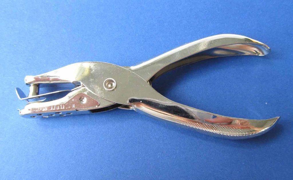 Lochzange Locher Einlocher 1-Loch Miniblings silber Hole Punch Scrapbook 6mm