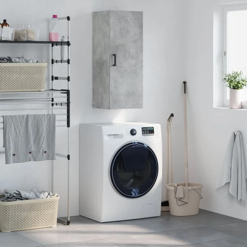 Armadio a Parete Grigio Cemento vidaXL | Stile Urban 34,5x34x90 cm