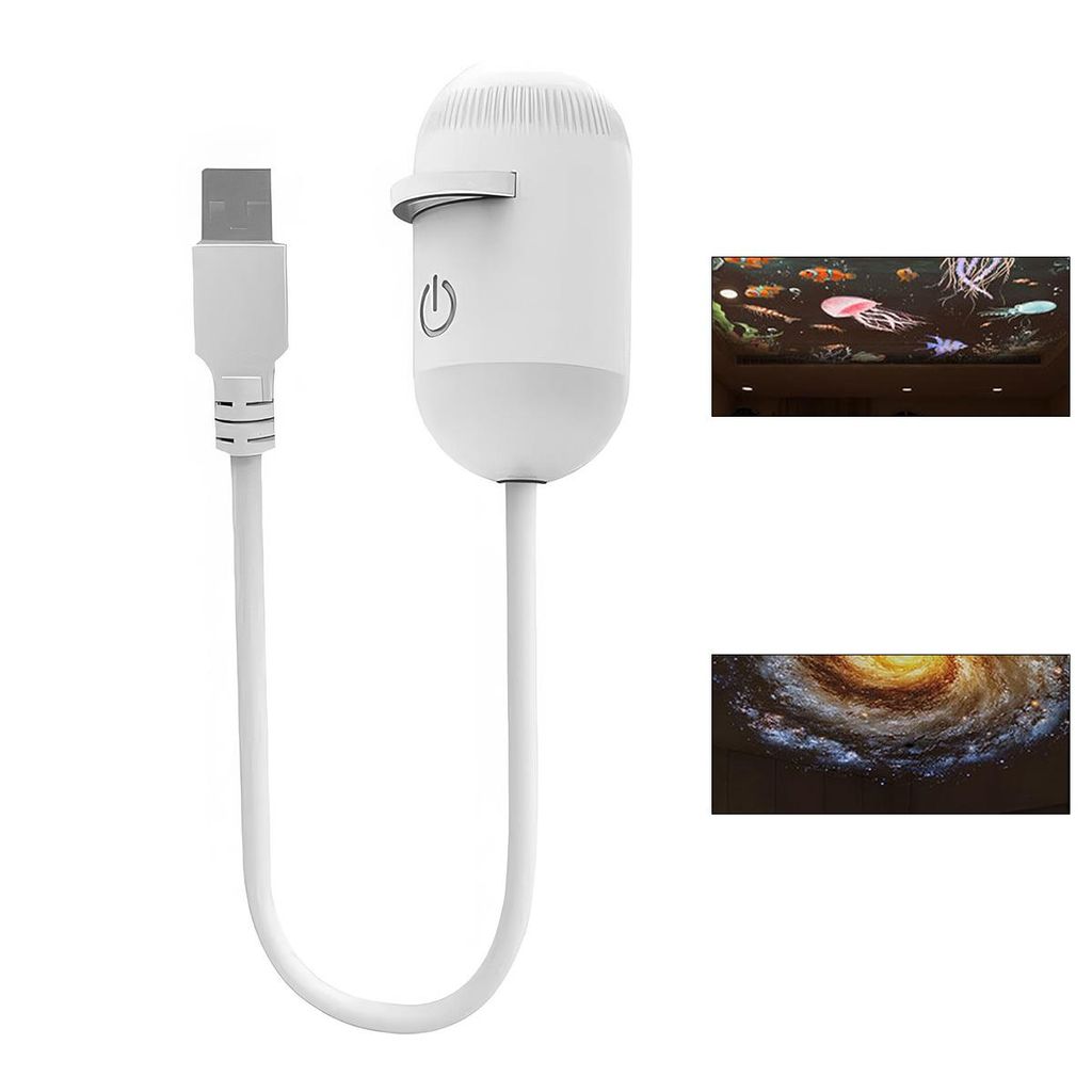 2-in-1 Sternenhimmel Projektor – Dimmbares Nachtlicht, 360° Produktbild 