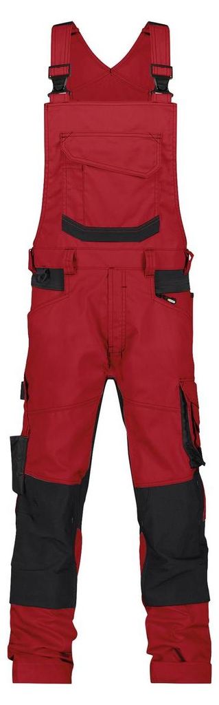 DASSY Latzhose TRONIX Arbeitshose Gr. 56 STANDARD rot/schwarz