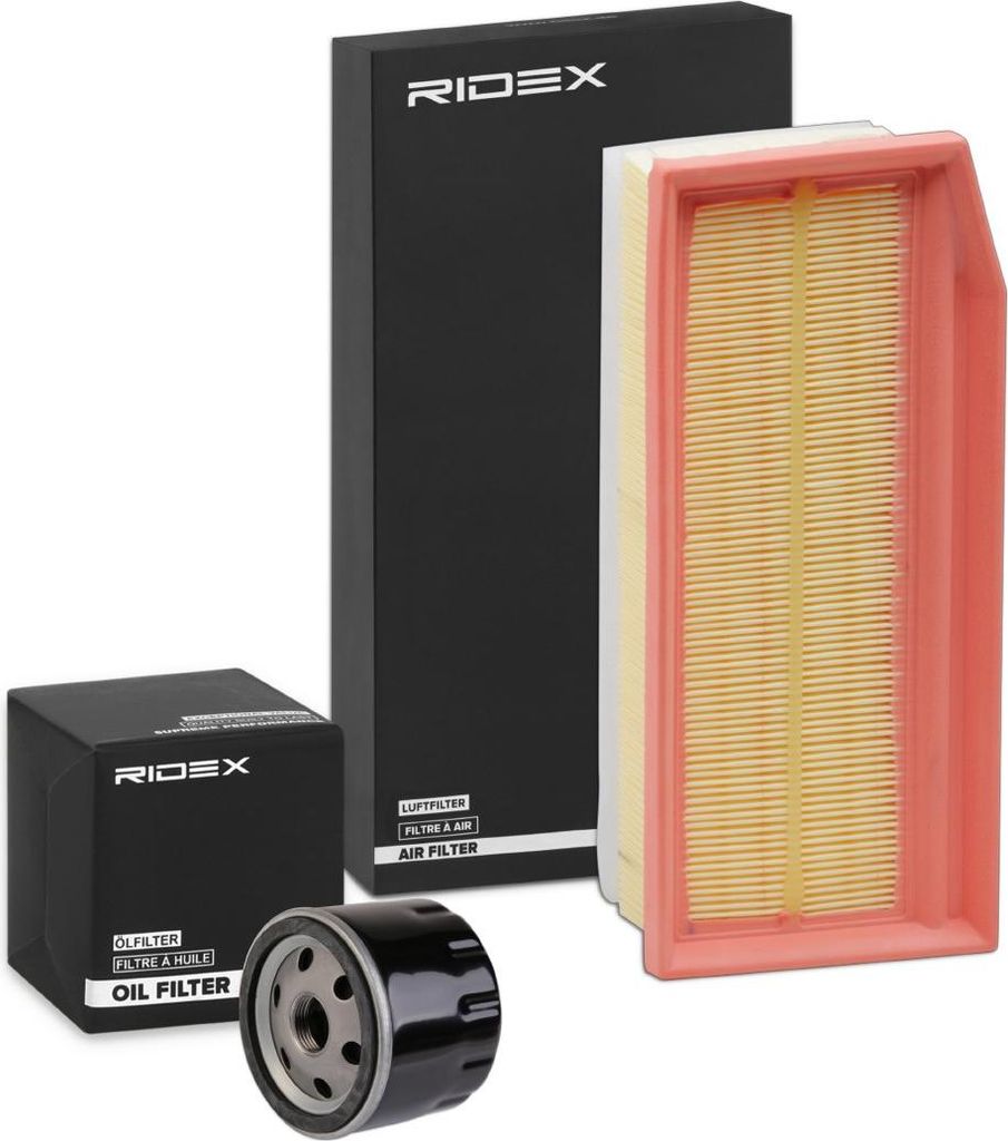 RIDEX Filterset Inspektionspaket Filtersatz für RENAULT Clio III Schrägheck (BR0/1, CR0/1) MEGANE III Grandtour (KZ0/1) Clio IV Schrägheck (BH)