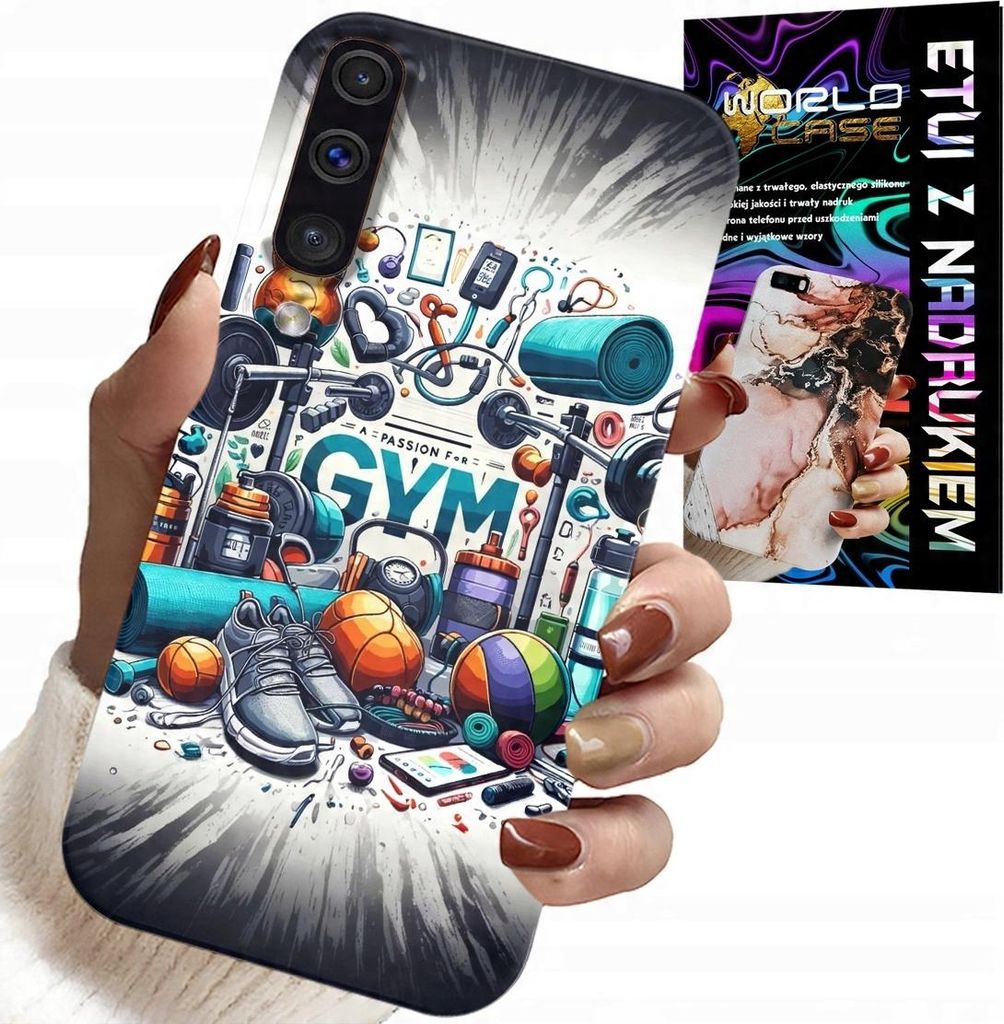 Etui Für Samsung Galaxy A70 - Gym Fitness Sport Etui + Glas