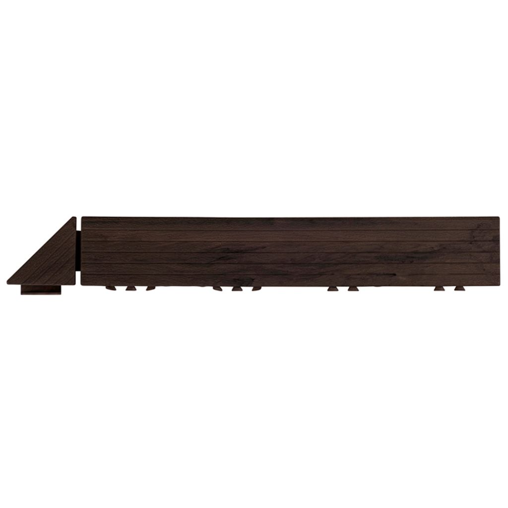 Bodenrampe mit Ecke Mosolut Hestra WoodLook - Schwarz