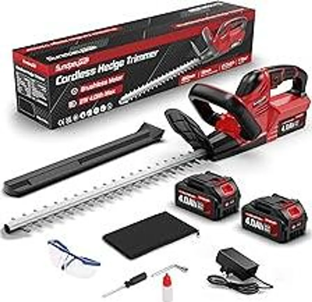 SundpeyPRO Tagliasiepi Batteria 21V Brushless 52cm con 2x4.0Ah