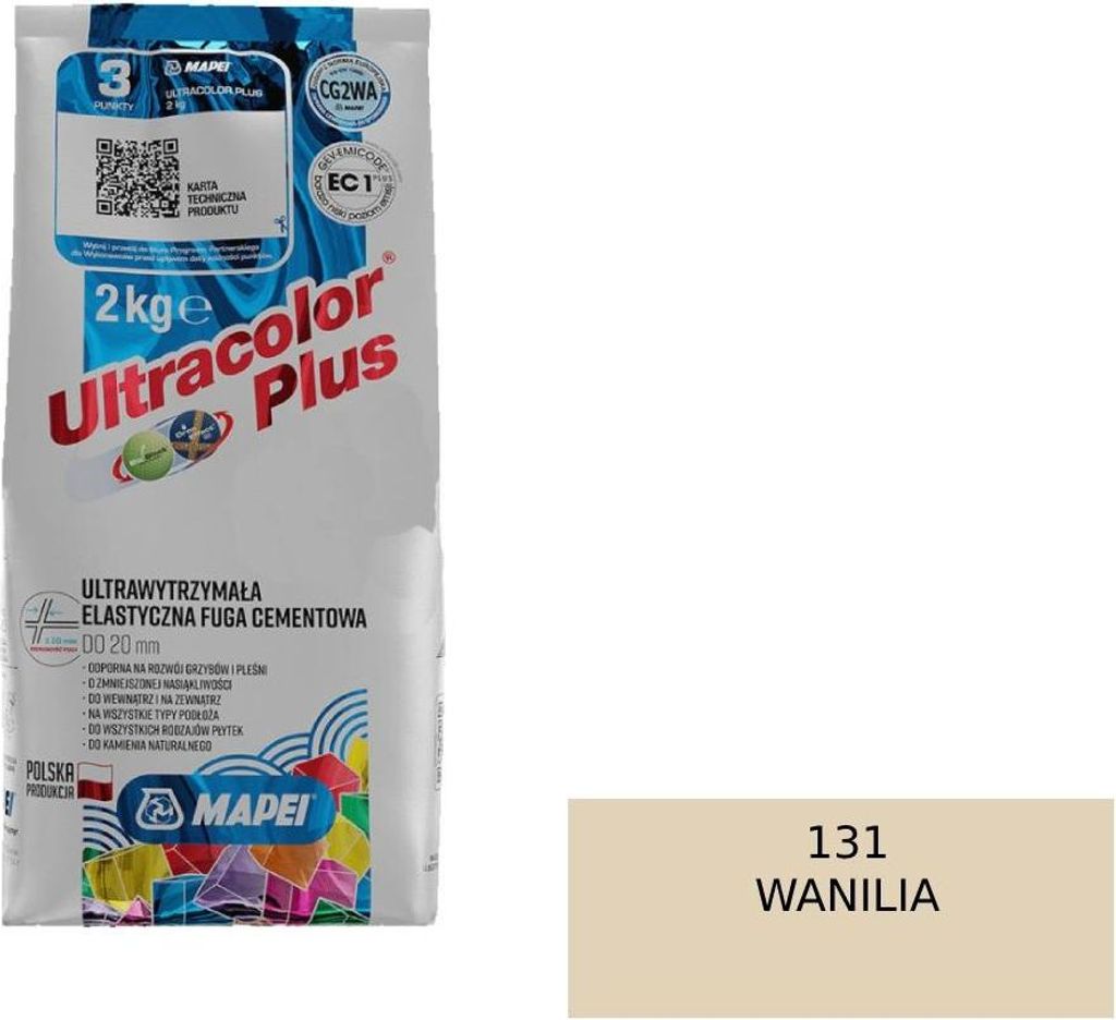 MAPEI ULTRACOLOR PLUS FUGA - 131 Vanille 2kg Immagine del prodotto 