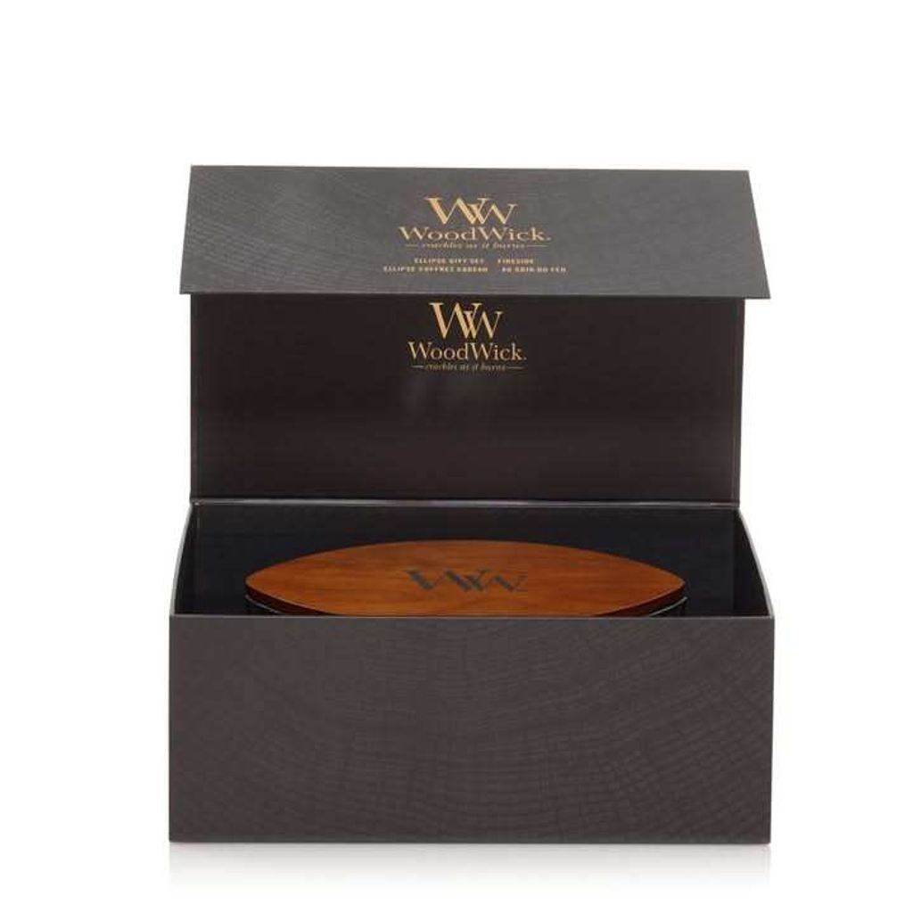 WoodWick Set de regalo Ellipse Fireside, forma Ellipse, Imagen del producto 