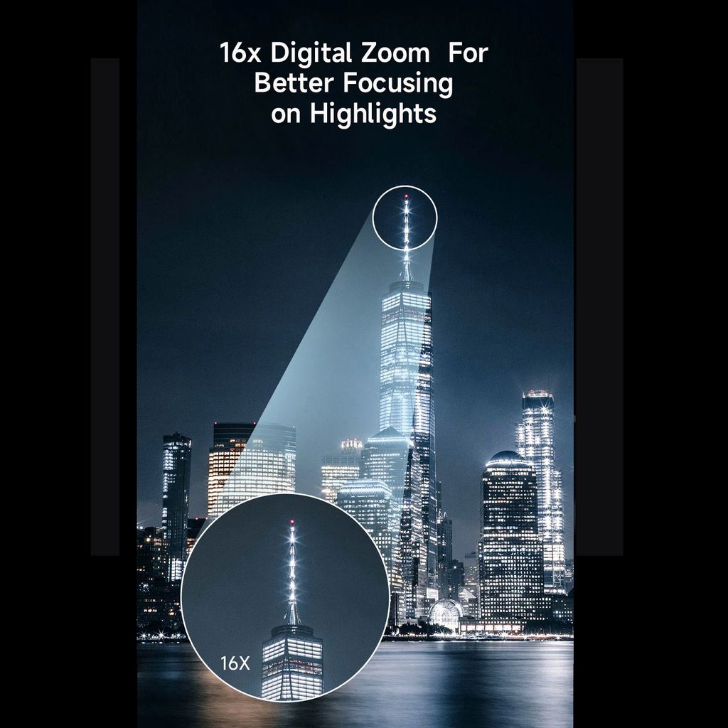 INF Digitální fotoaparát 5K 48MP 16x zoom 3,5palcový Obrázek produktu 11