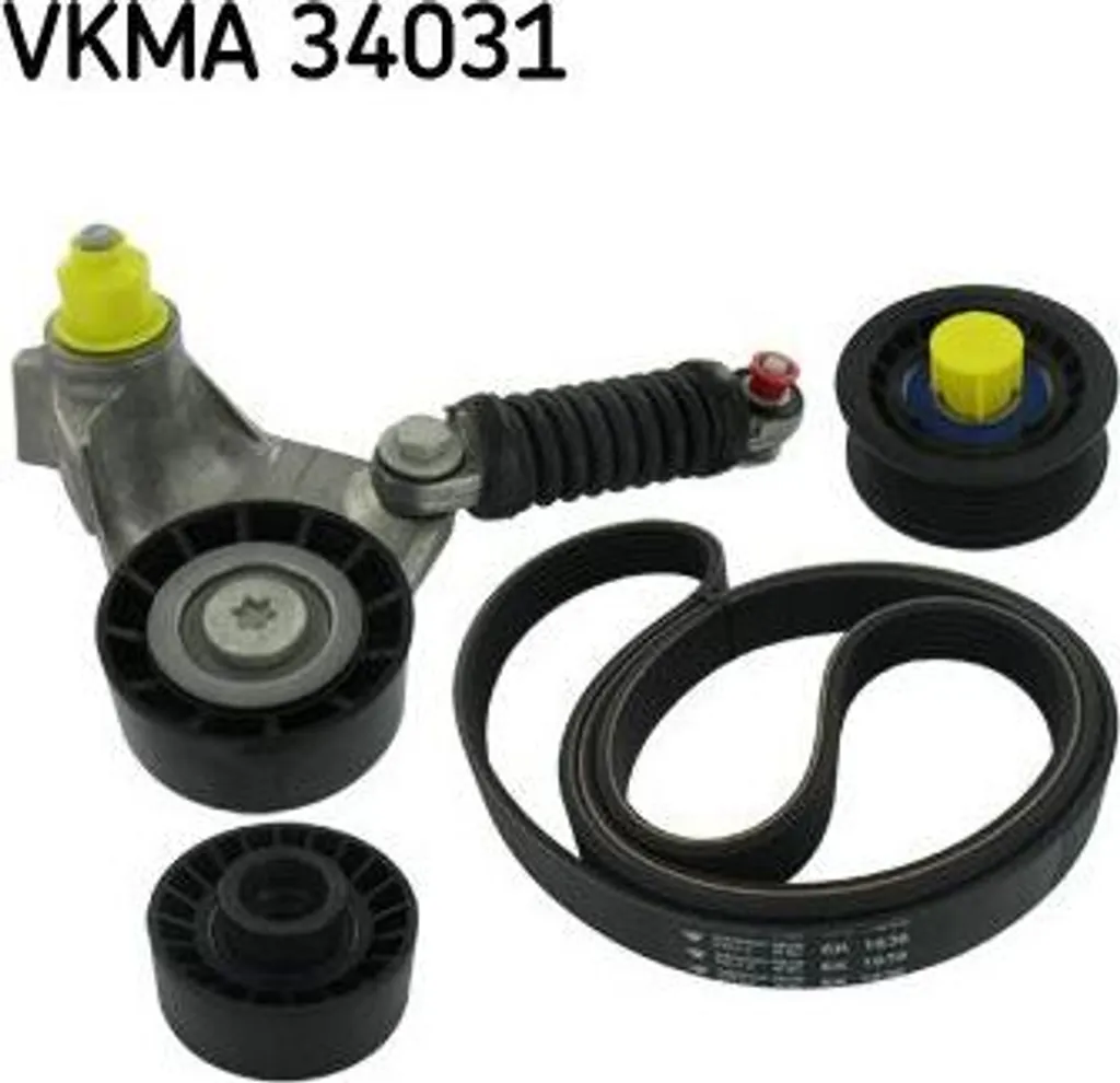 Stop aux Bruits Moteur : Kit Courroie SKF VKMA 34031 Transit 1611423780