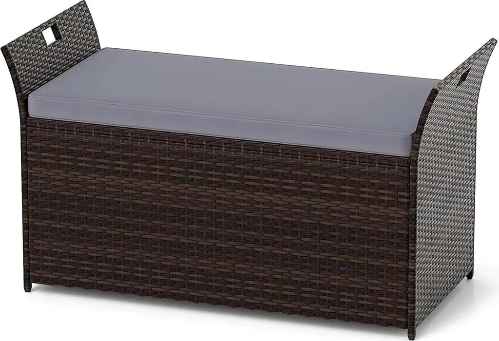 Banc de jardin avec rangement : fini le désordre avec ce coffre 2 places