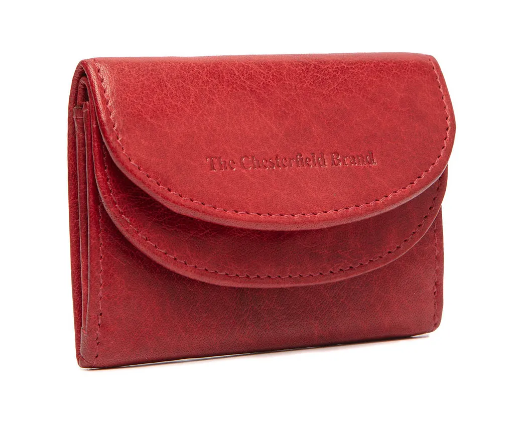 Portafoglio Pelle Rossa Newton The Chesterfield Brand | RFID compatto