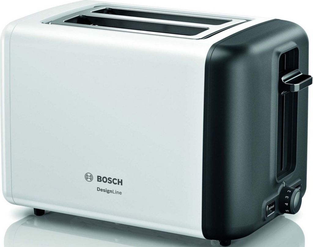 Bosch TAT3P421DE, 2 krajíců, Černá, Bílá, Nerezová ocel, Obrázek produktu 