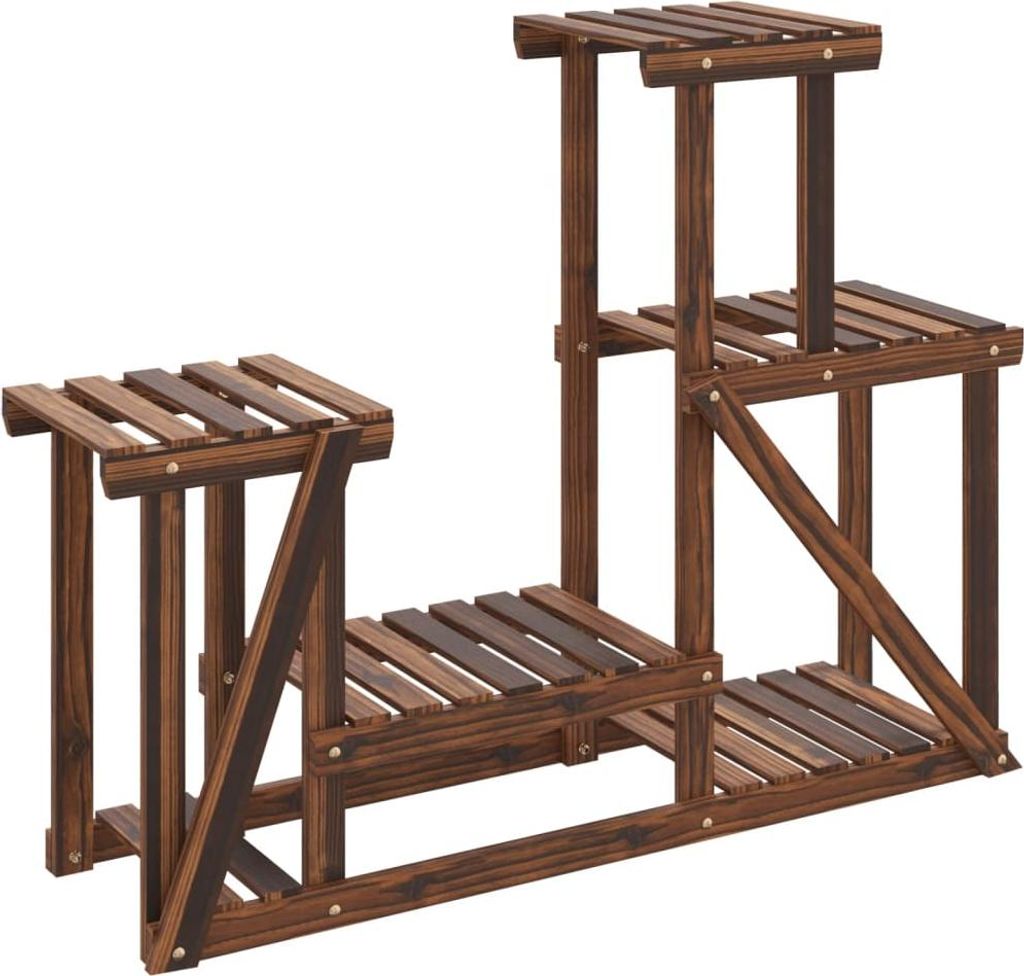 vidaXL Blumenständer 90x25x73,5 cm Massivholz Tanne