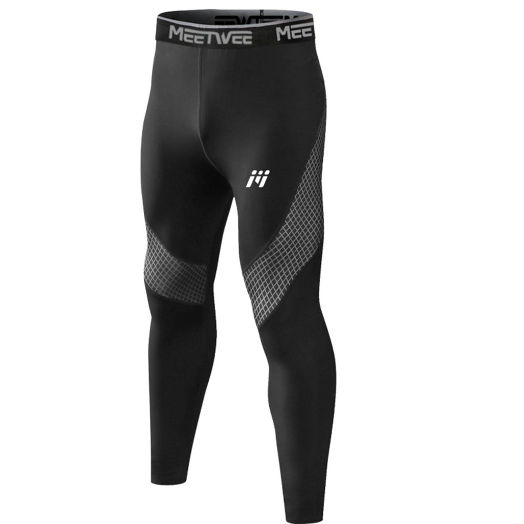 Thermounterwäsche Unterhose, Funktions Herren Funktionswäsche Skiunterwäsche Winter Suit Ski Thermo-Unterwäsche Thermowäsche Leggings-A-Schwarz-M