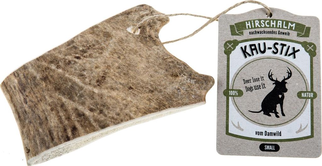 Hirschalm Kau-Stix Damhirsch S, Kauknochen für Hunde