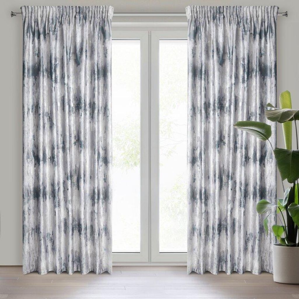Vorhang TINA silber 140x270 cm  Kräuselband Produktbild 