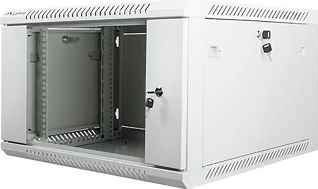 Rack Informatique 19" 6U Mural pour Installation Réseau et Serveur
