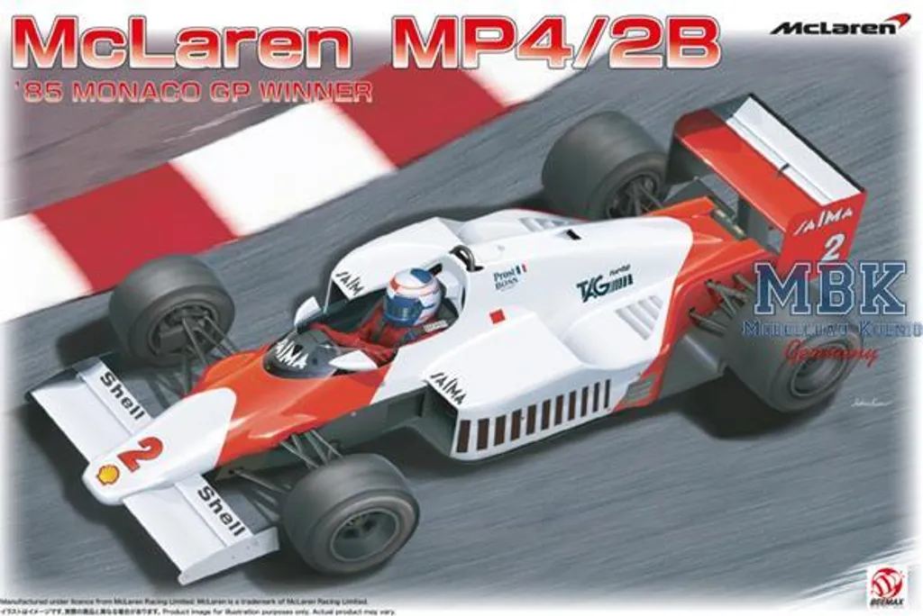 Maquette à Monter McLaren MP4/2B 1985 pour Collectionneur F1 1:20