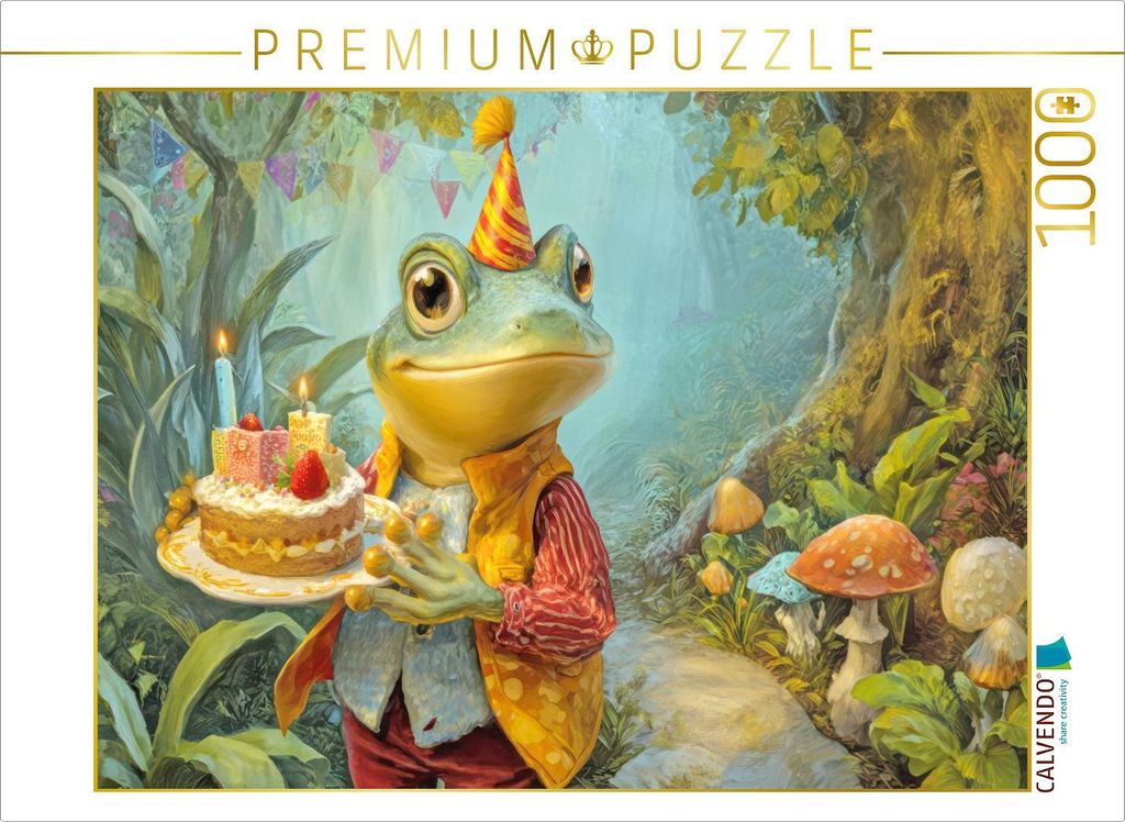 CALVENDO Puzzle Frösche | 1000 Teile Lege-Größe 64x48cm Foto-Puzzle für glückliche Stunden