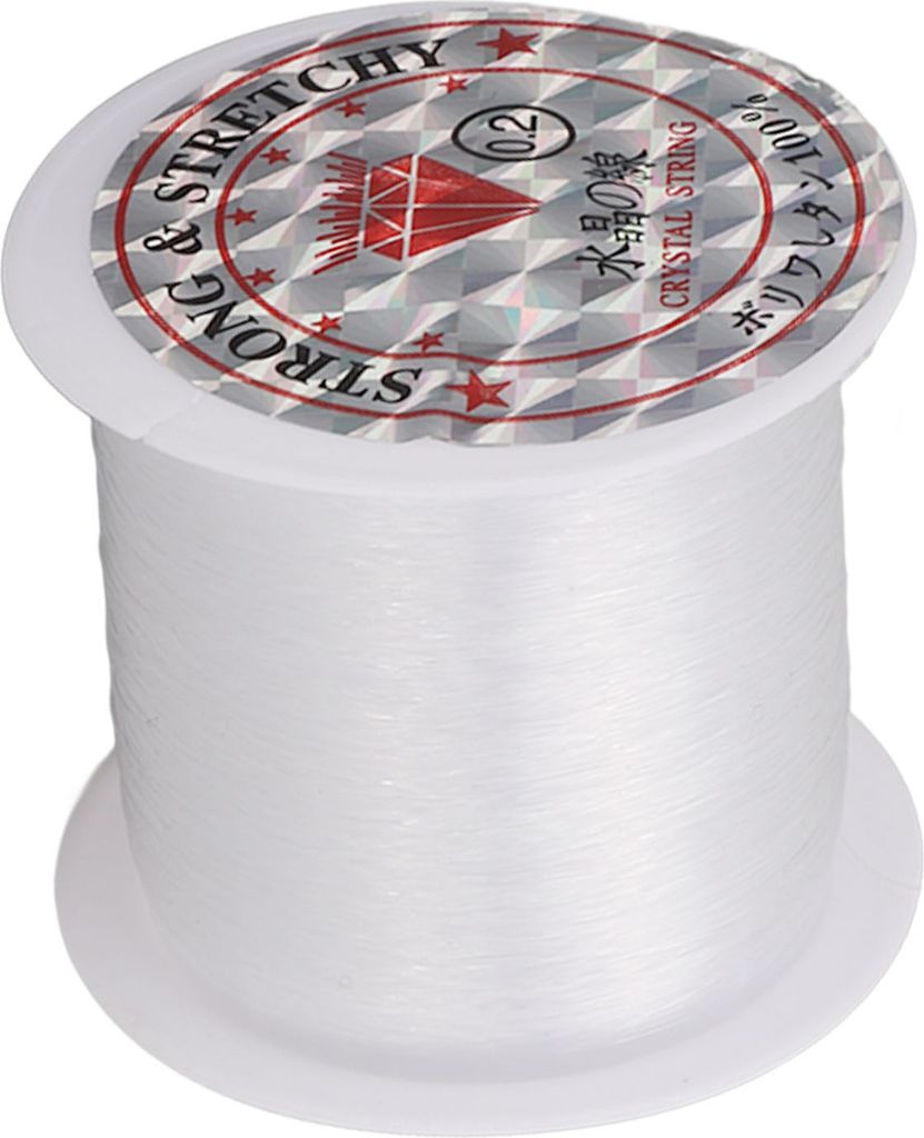 Nylonfaden Rolle, 0,2mm transparent, für Aquaristik & Schmuckherstellung