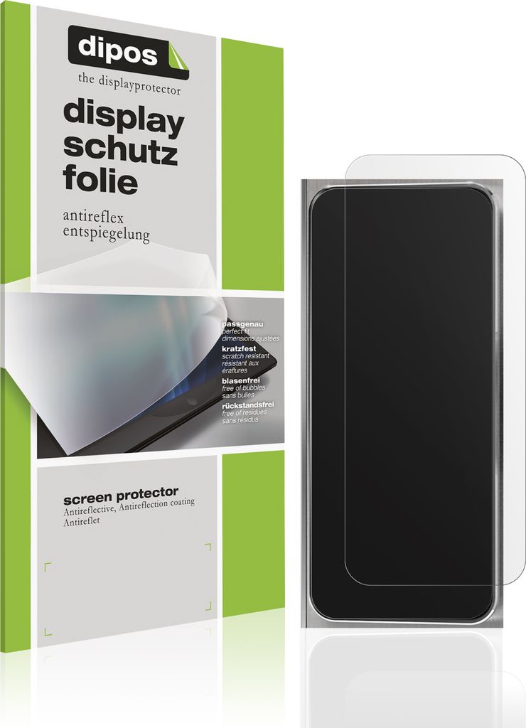 2x Schutzfolie für WMF Perfection 680 matt Displayschutzfolie Folie Display Schutz dipos