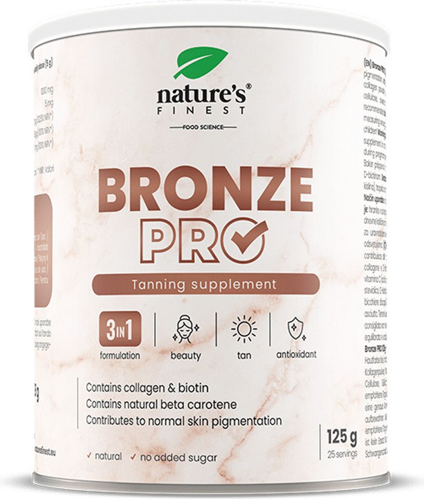 Nature's Finest Bronze PRO, Trinkpulver 125 g Produktbild 