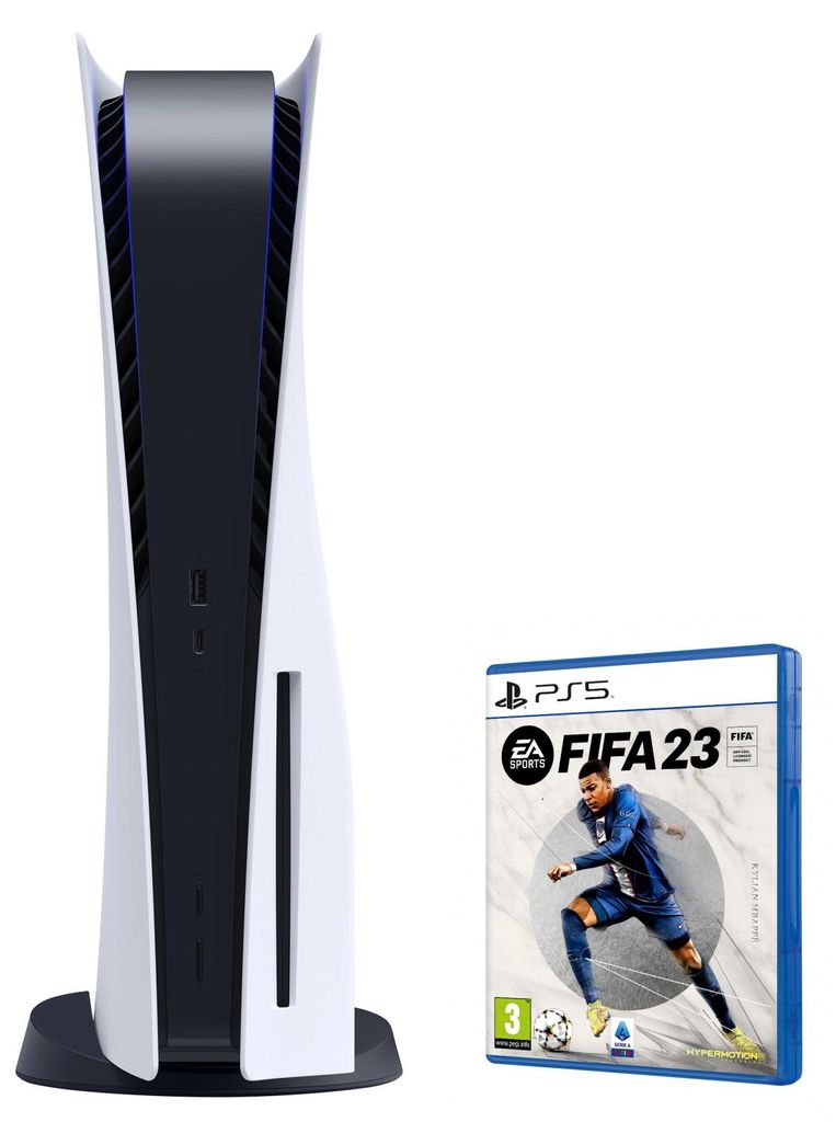 Sony PlayStation 5 Digital Edition +FIFA23, PlayStation 5, Produktbild 